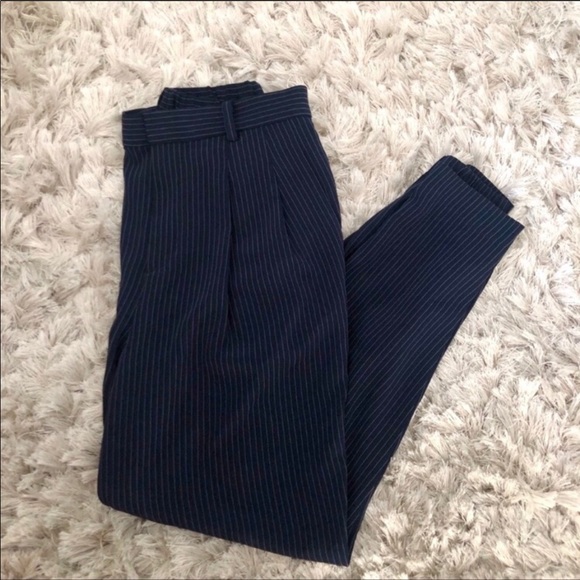 UNIQLO Pinstripe Dress Taper Pant Small - Picture 1 of 6